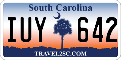 SC license plate IUY642