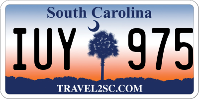 SC license plate IUY975