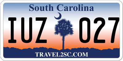 SC license plate IUZ027