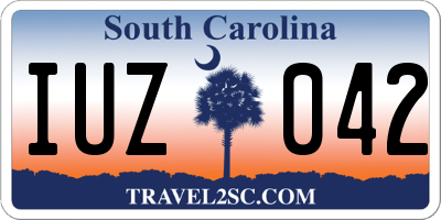 SC license plate IUZ042