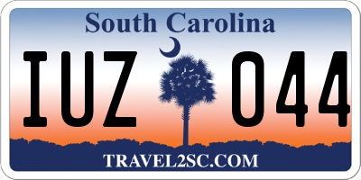 SC license plate IUZ044