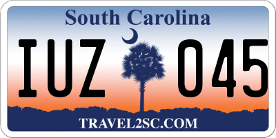 SC license plate IUZ045