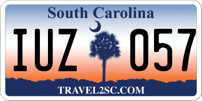 SC license plate IUZ057