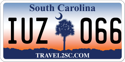 SC license plate IUZ066