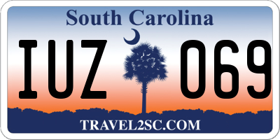 SC license plate IUZ069