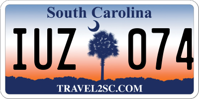 SC license plate IUZ074