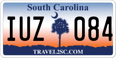 SC license plate IUZ084