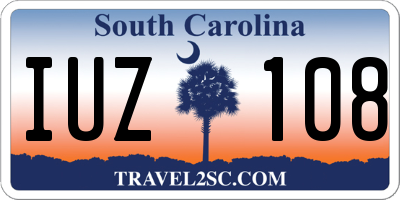SC license plate IUZ108