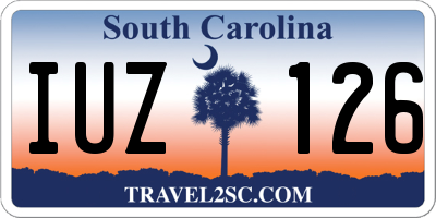 SC license plate IUZ126