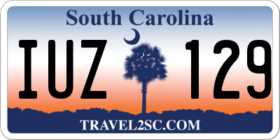 SC license plate IUZ129