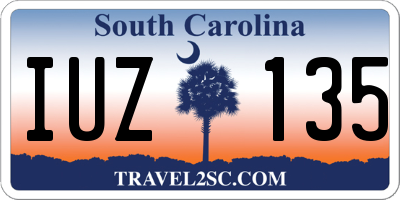 SC license plate IUZ135