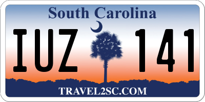 SC license plate IUZ141
