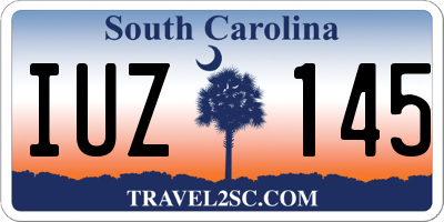 SC license plate IUZ145