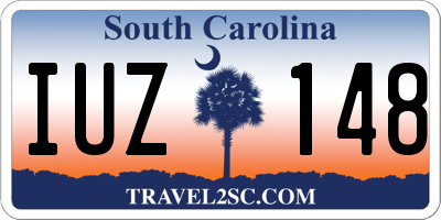 SC license plate IUZ148