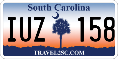 SC license plate IUZ158