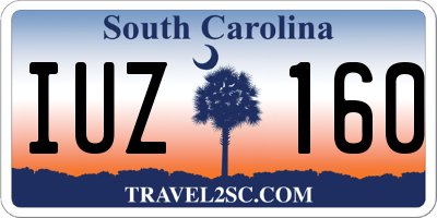 SC license plate IUZ160
