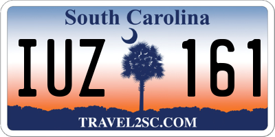 SC license plate IUZ161