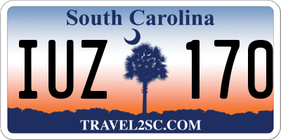 SC license plate IUZ170