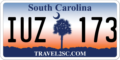 SC license plate IUZ173