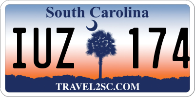 SC license plate IUZ174