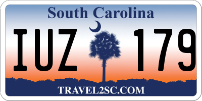 SC license plate IUZ179