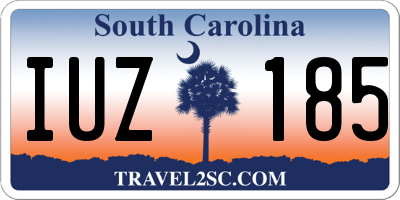 SC license plate IUZ185