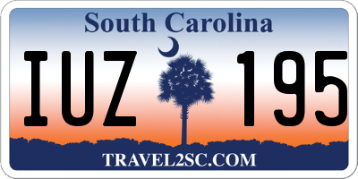 SC license plate IUZ195
