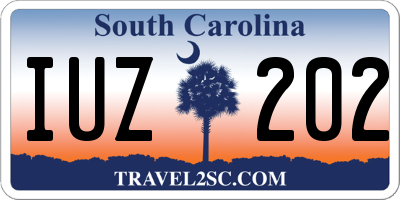 SC license plate IUZ202