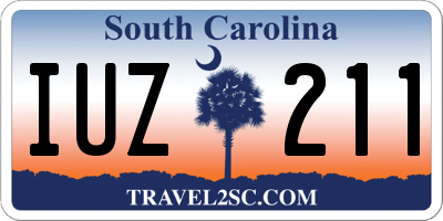 SC license plate IUZ211