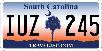 SC license plate IUZ245