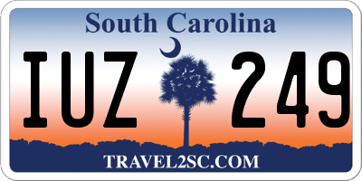 SC license plate IUZ249