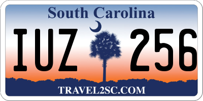 SC license plate IUZ256