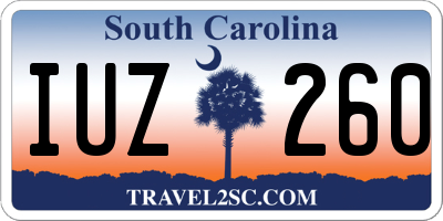 SC license plate IUZ260
