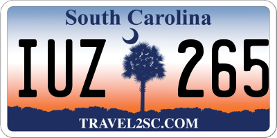SC license plate IUZ265