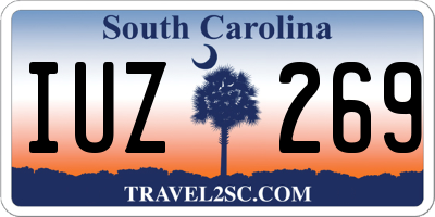 SC license plate IUZ269