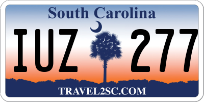 SC license plate IUZ277