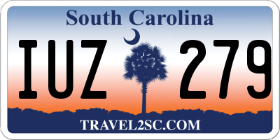 SC license plate IUZ279