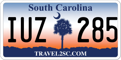 SC license plate IUZ285