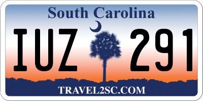 SC license plate IUZ291