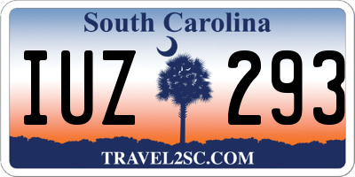 SC license plate IUZ293