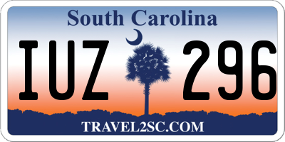 SC license plate IUZ296