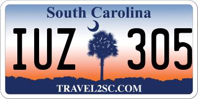 SC license plate IUZ305