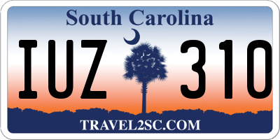 SC license plate IUZ310