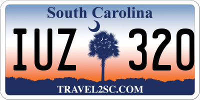 SC license plate IUZ320