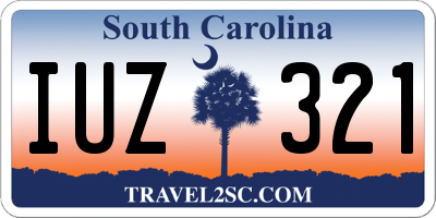 SC license plate IUZ321