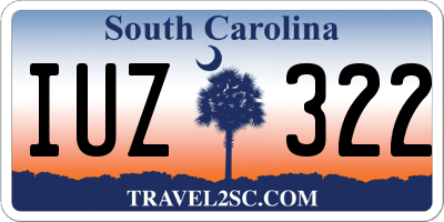 SC license plate IUZ322