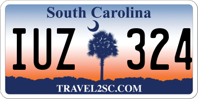 SC license plate IUZ324