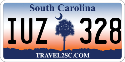 SC license plate IUZ328