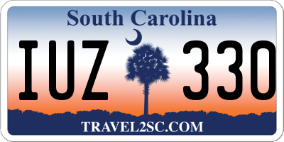 SC license plate IUZ330