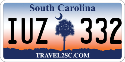 SC license plate IUZ332